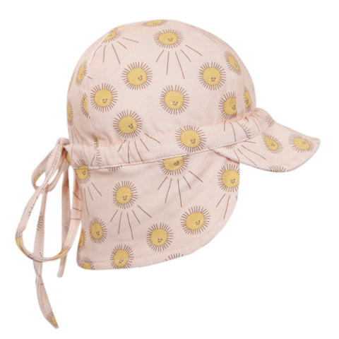 Sunshine Flap Hat Peach & Gold