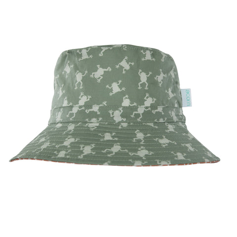 Frogs Wide Brim Bucket Hat