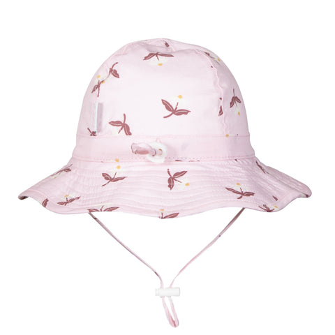 Blush Daisy Wide Brim Infant Hat