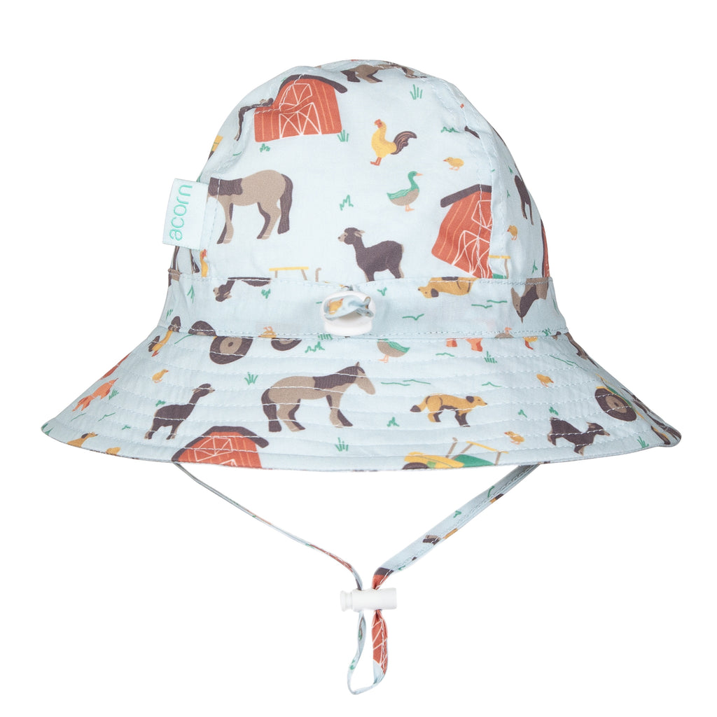 Farmyard Wide Brim Infant Hat