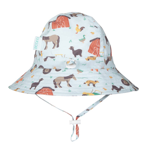 Farmyard Wide Brim Infant Hat