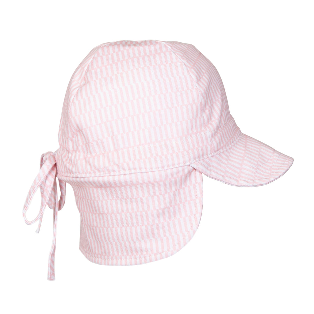 Pink Sprinkle Soft Jersey Flap Cap