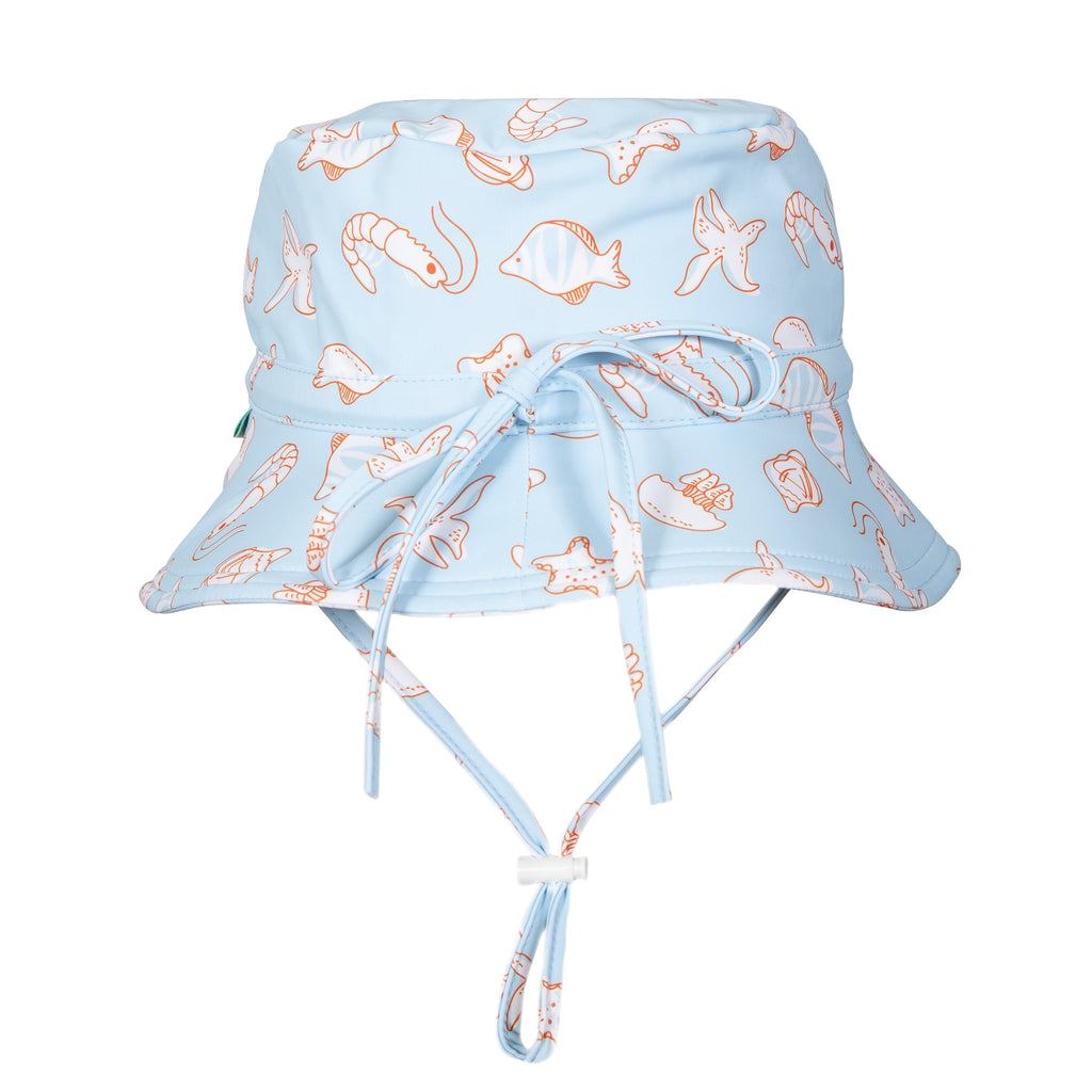 Marine Friends Wide Brim Swim Bucket Hat