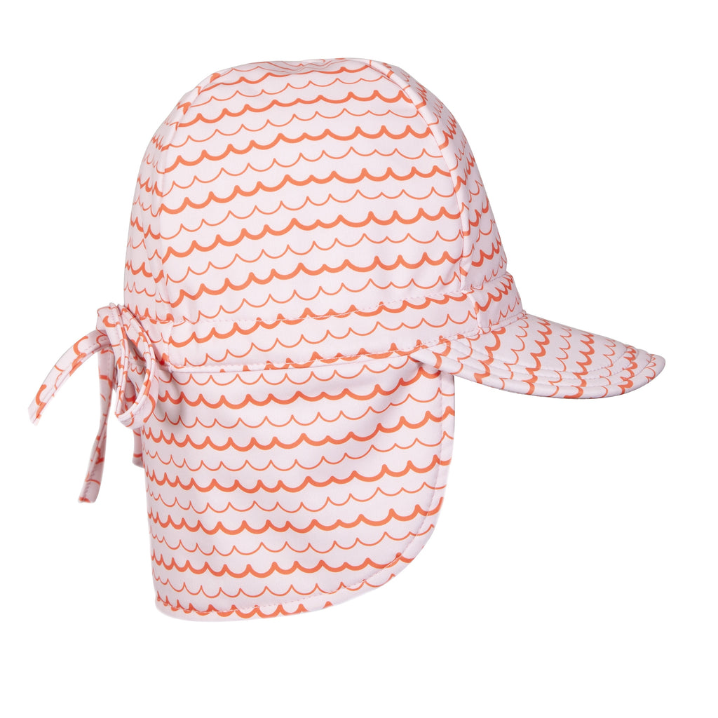 Pink Ripples Swim Flap Cap