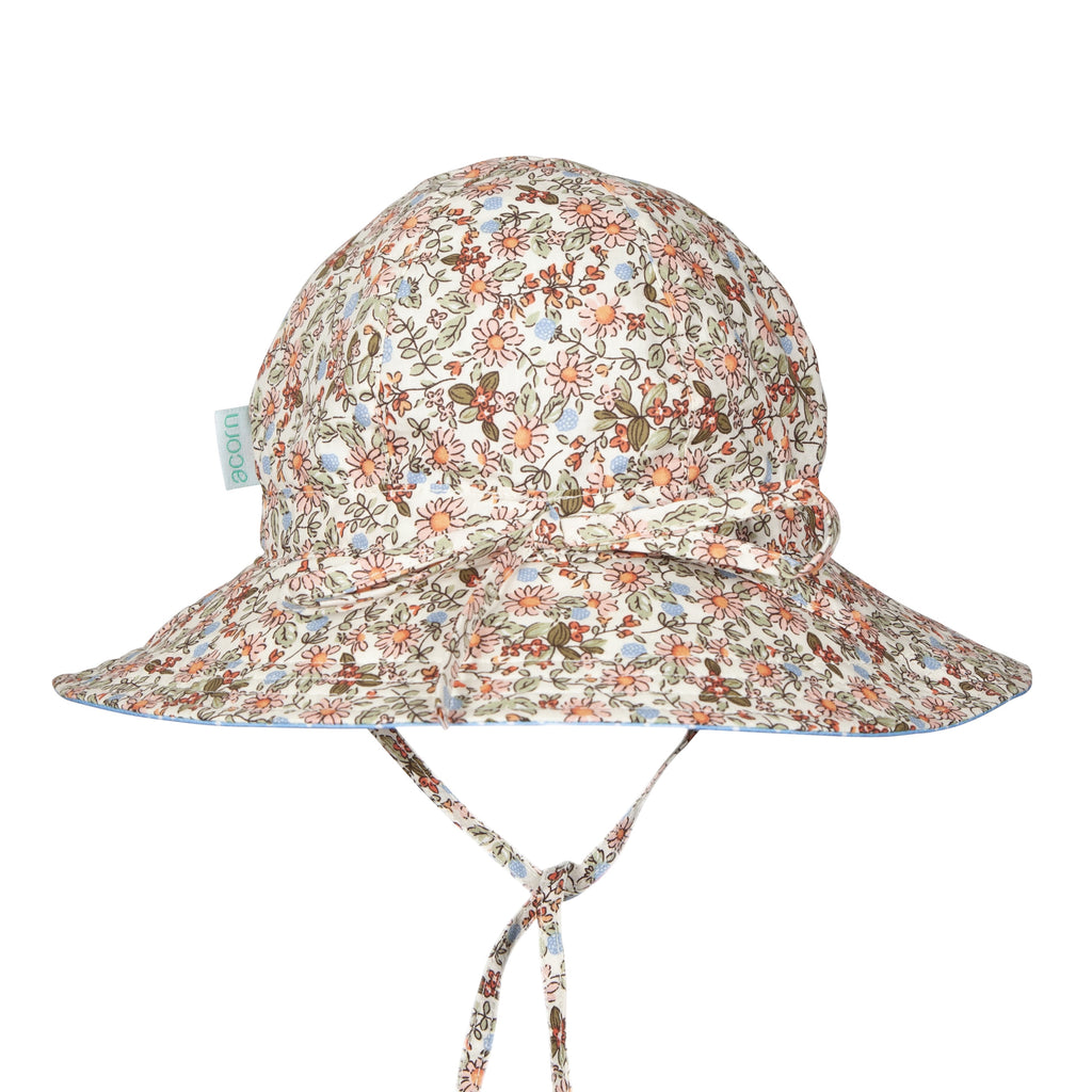 Summer Fields Wide Brim Reversible Sunhat