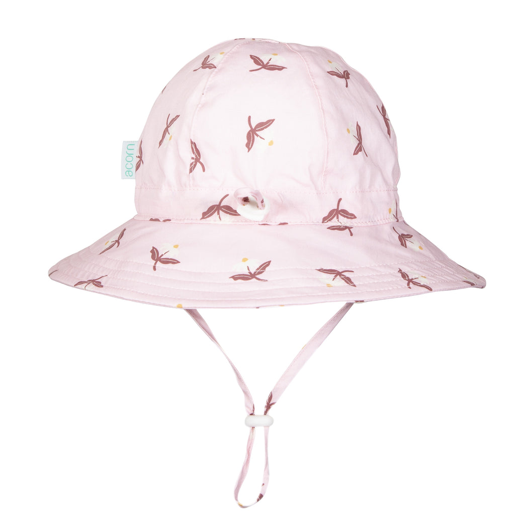 Blush Daisy Wide Brim Sunhat