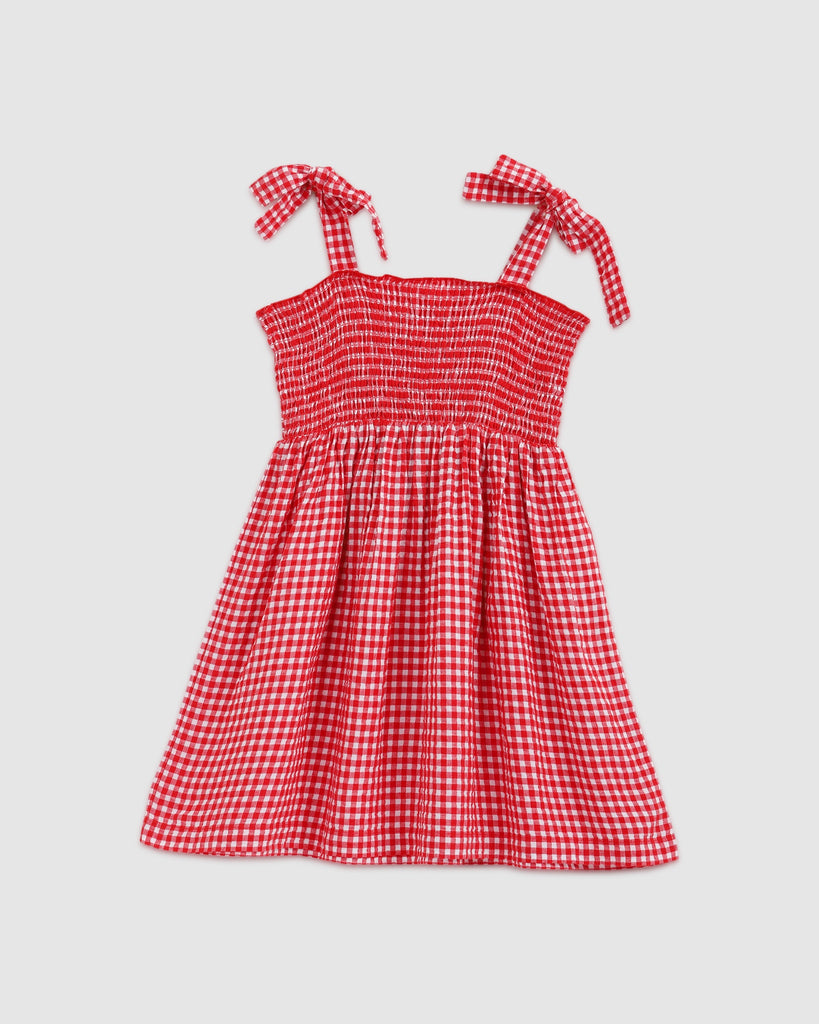 Bella Dress - Red Gingham