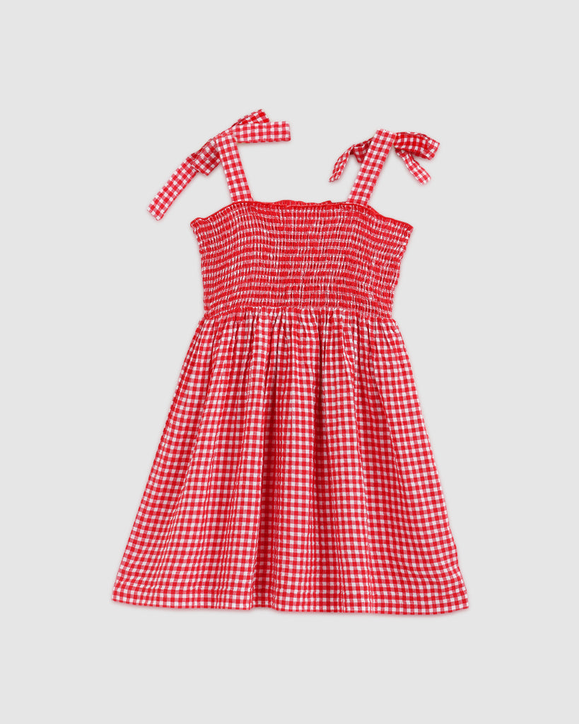 Bella Dress - Red Gingham