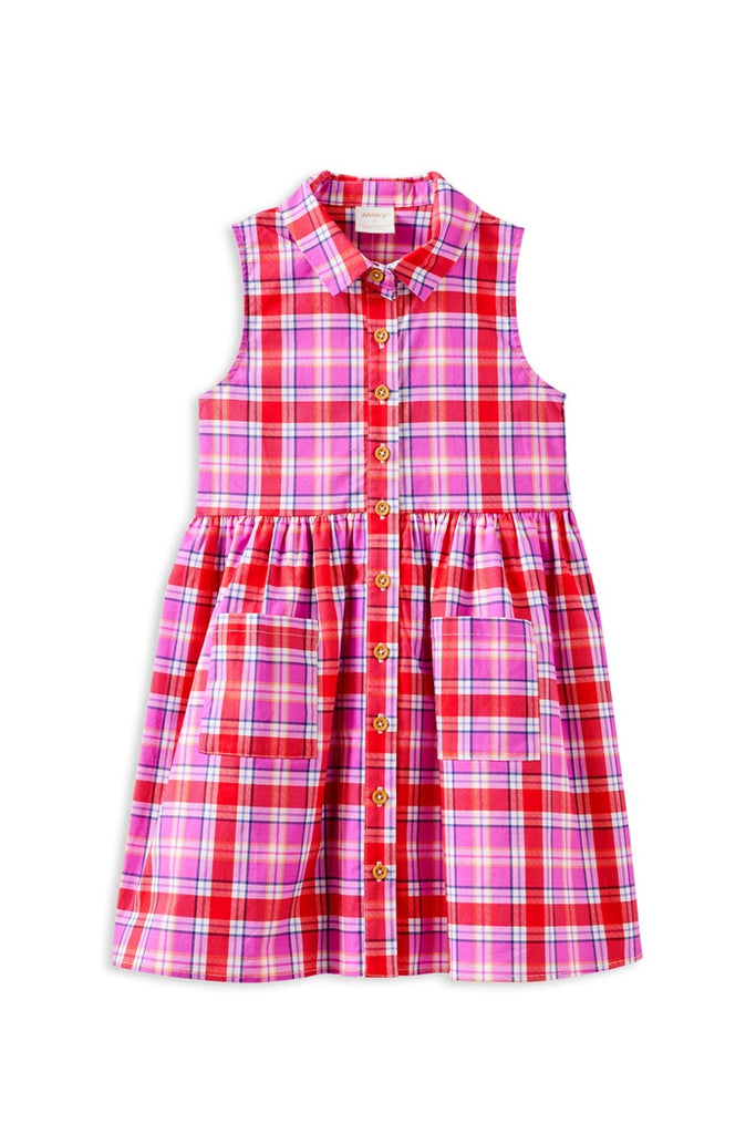 Sunset Plaid Check Dress