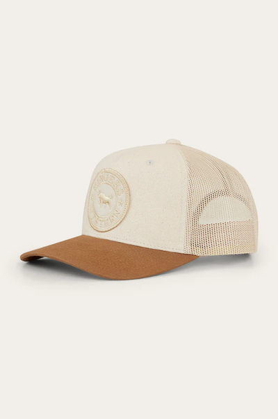 Signature Bull Kids Trucker Cap - Beige / Clay