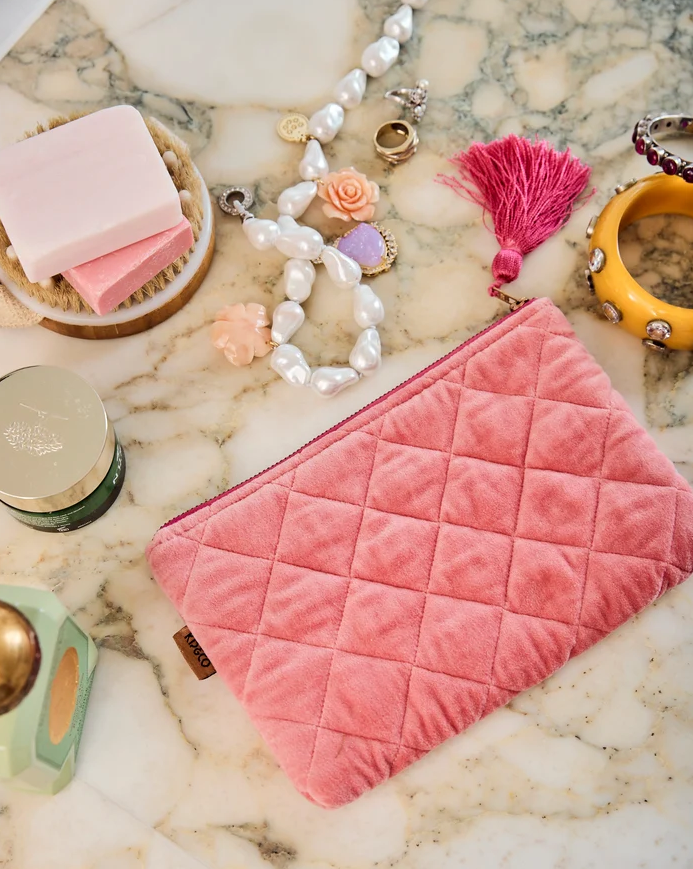 Strawberry Velvet Cosmetic Purse
