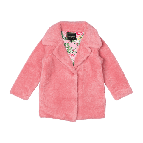 Pink Faux Sherpa Jacket