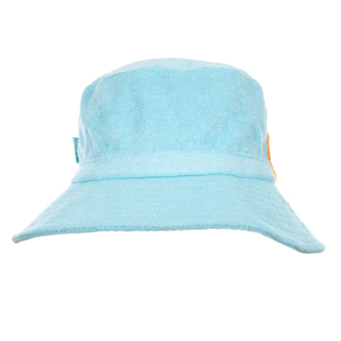 Terry Towelling Bucket Hat - Light Blue