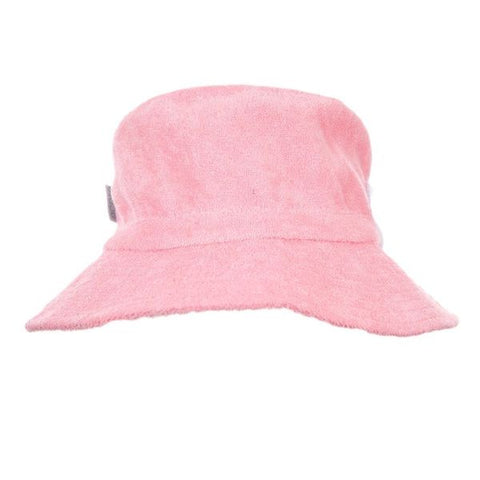 Terry Towelling Bucket Hat - Light Pink