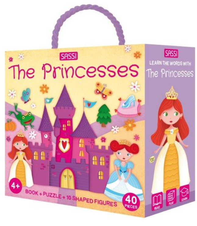 3D Puzzle & Book Set - The Princesses