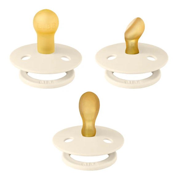 BIBS Dummies Try-It  Collection 3 pack- Ivory