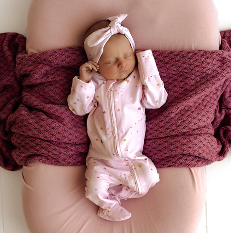 Twinkle Organic Snuggle Sleepsuit Zip Footie
