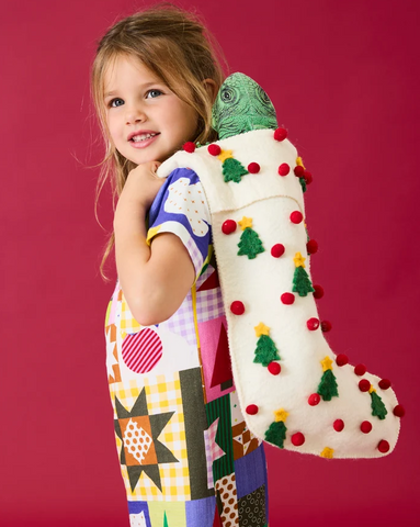 Under The Tree Felt Stocking