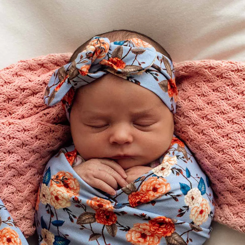 Topknot Headband - Vintage Blossom