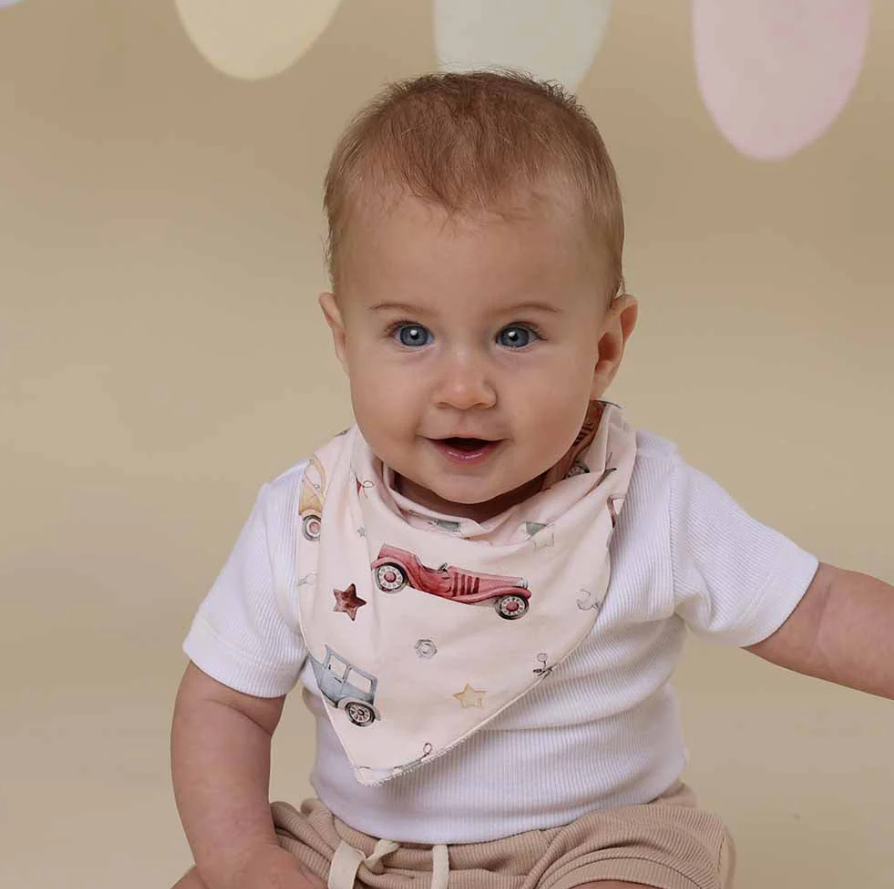 Dribble Bib - Vintage Cars