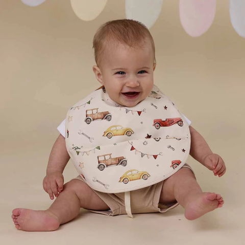 Snuggle Bib - Vintage Cars