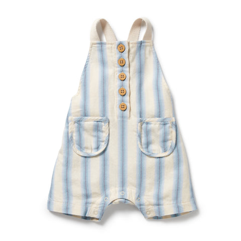 Deep Blue Stripe Organic Overall