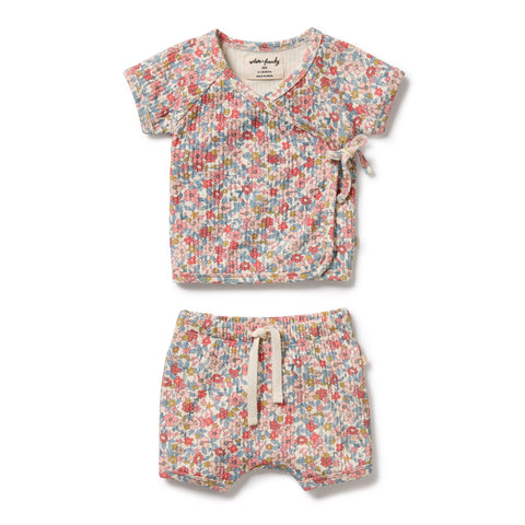 Summer Bloom Organic Kimono Set