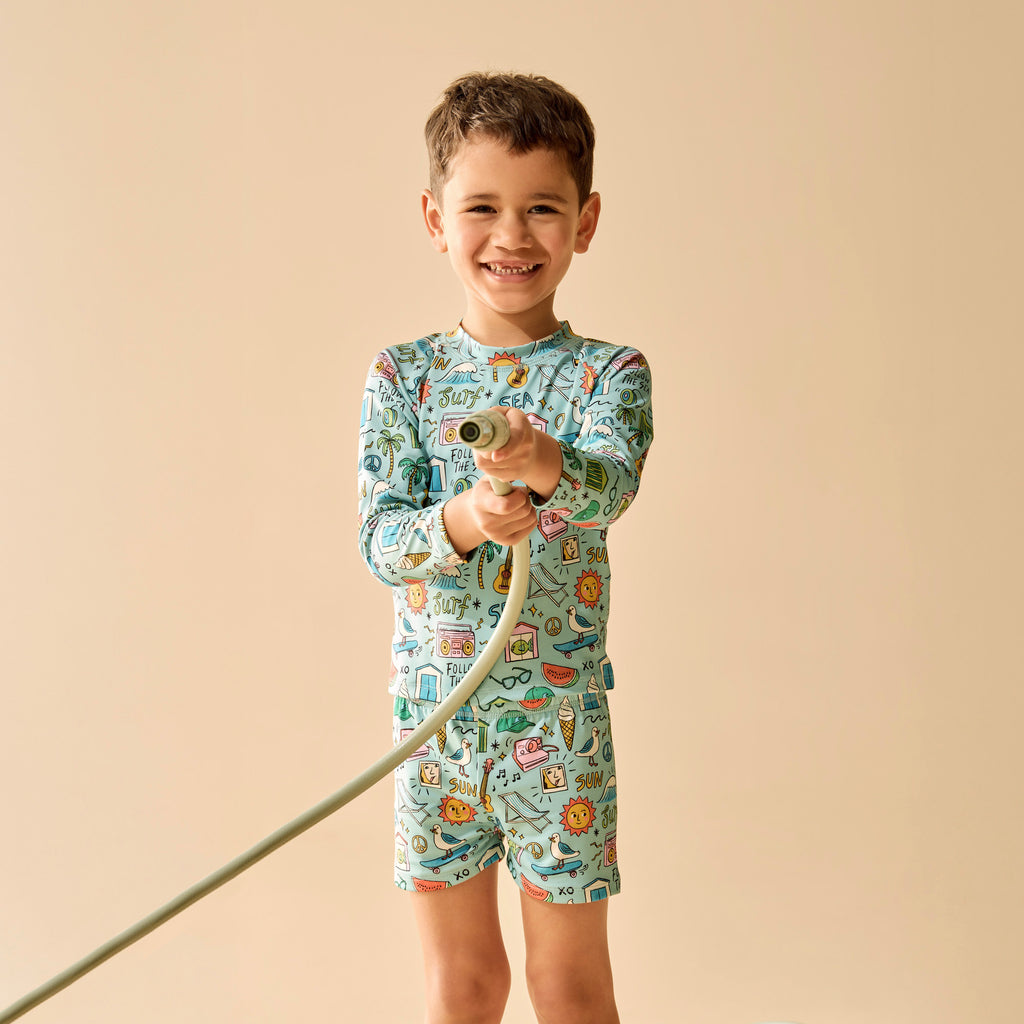 Sun Surf & Sea Rashie Swim Set