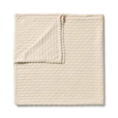 Milk Cloud Organic Knitted Chevron Blanket