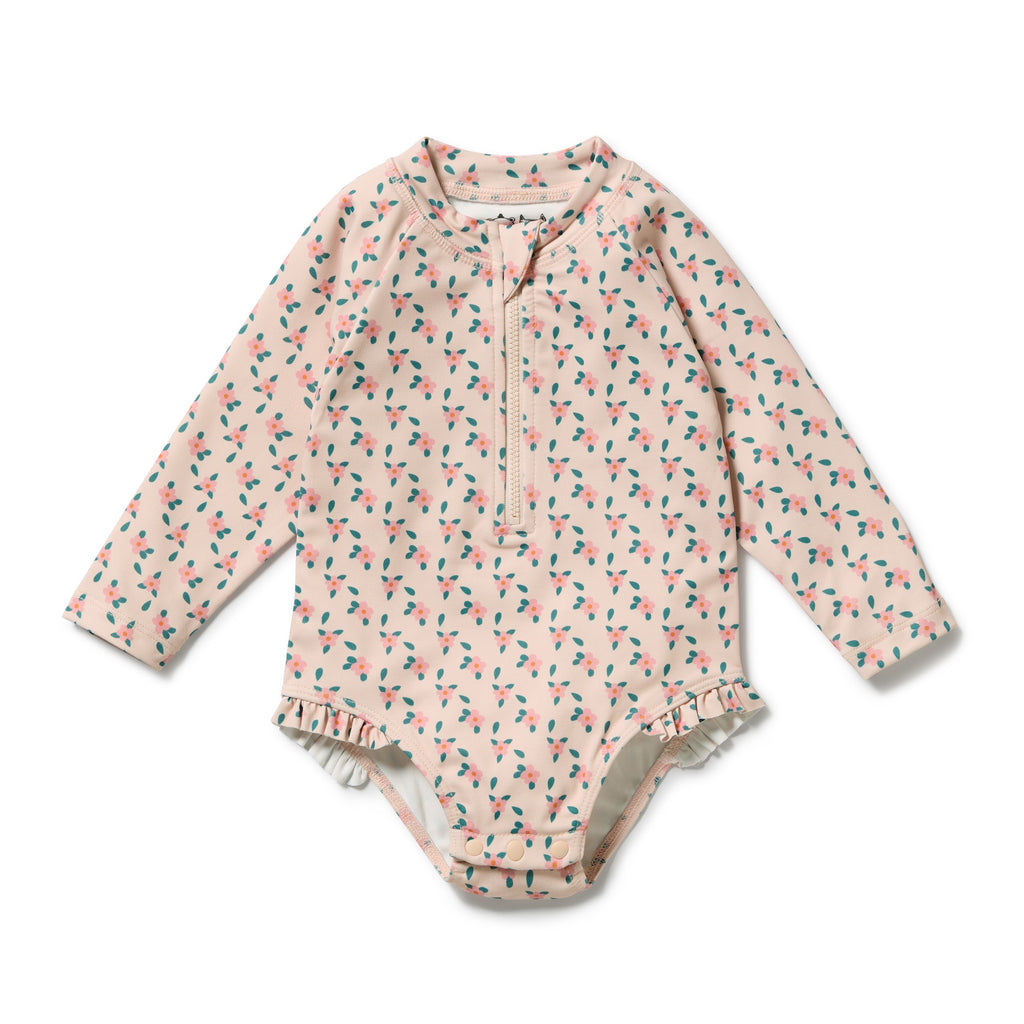 Little Blossom Long Sleeved Swimsuit
