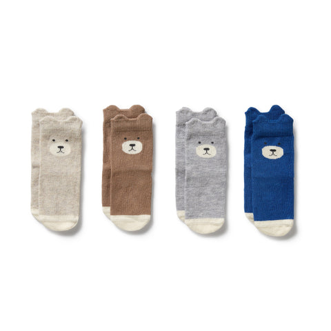 Boys Organic 4 Pack Baby Socks