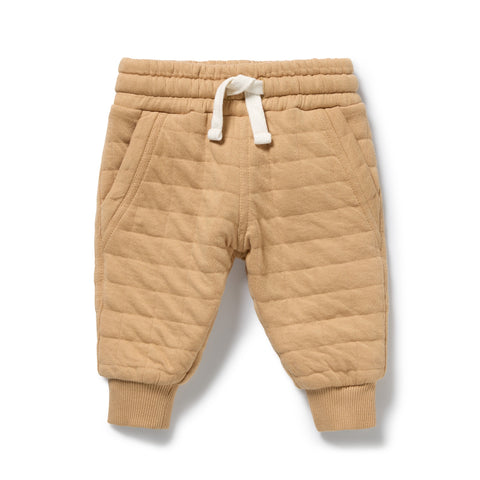 Honey Fawn Organic Quilted Sweat Pant