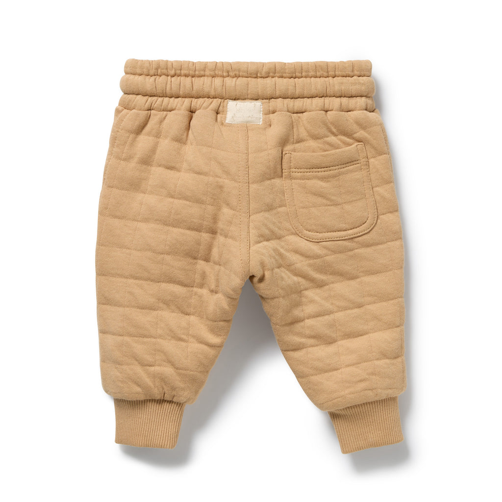 Honey Fawn Organic Quilted Sweat Pant