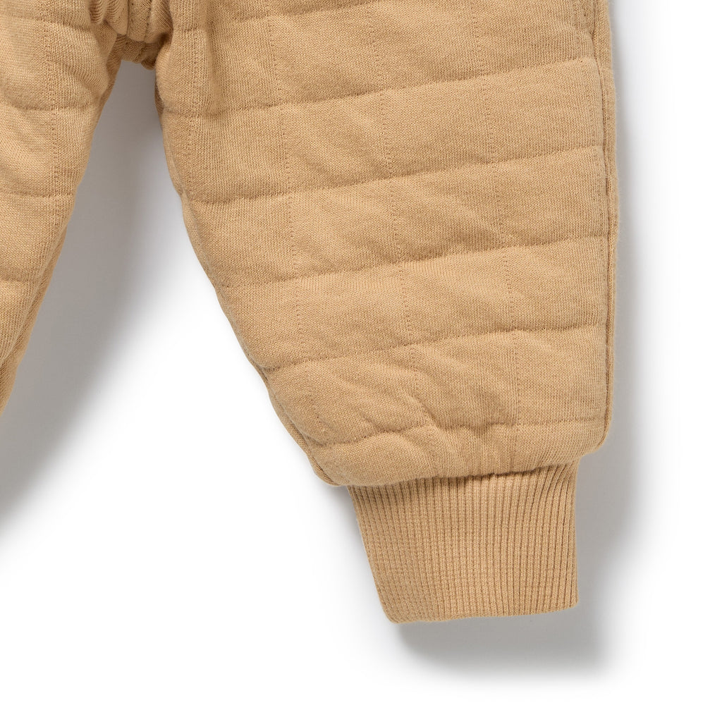 Honey Fawn Organic Quilted Sweat Pant