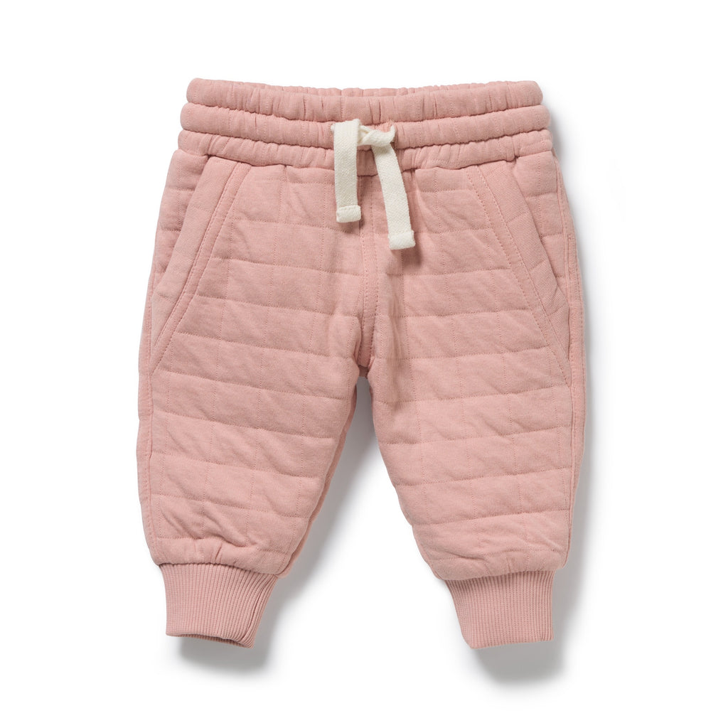 Rose Organic Quilted Sweat Pant