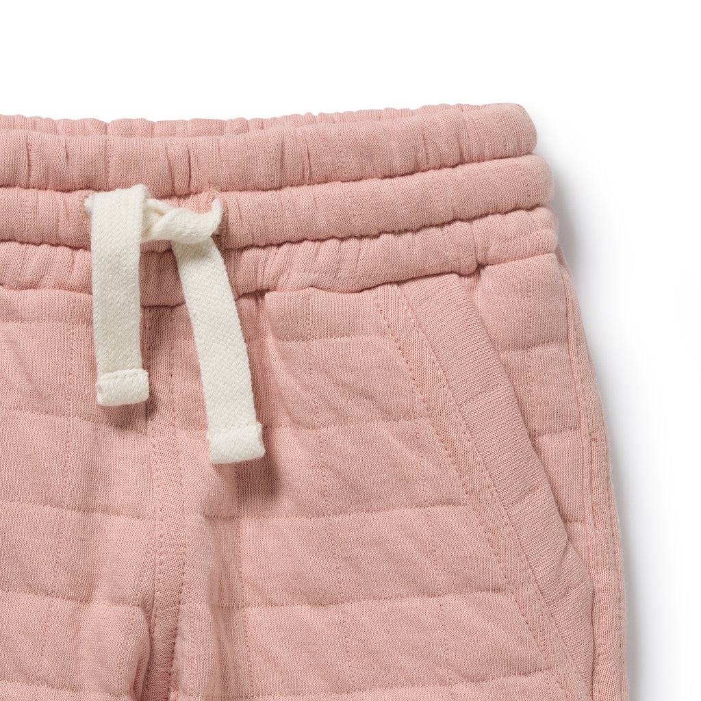 Rose Organic Quilted Sweat Pant
