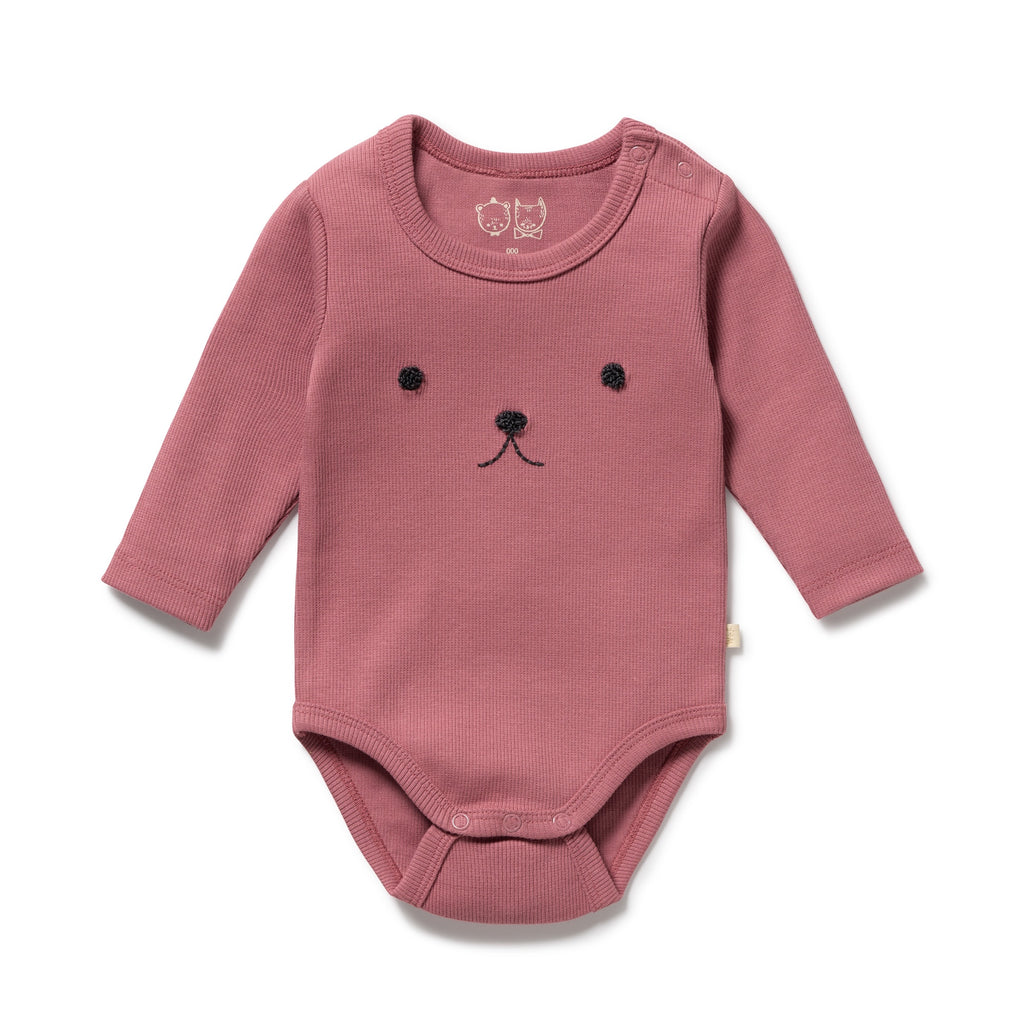 Plum Organic Rib Long Sleeved Bodysuit