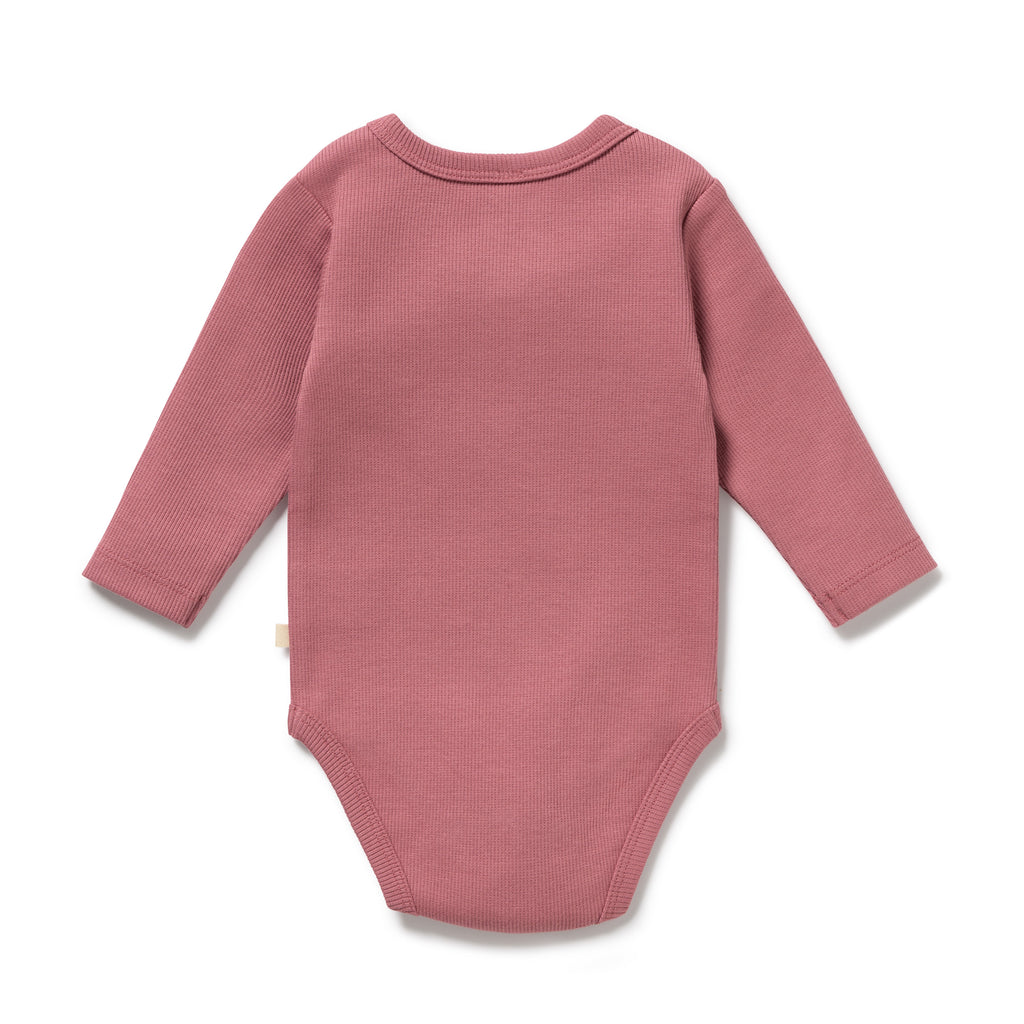 Plum Organic Rib Long Sleeved Bodysuit