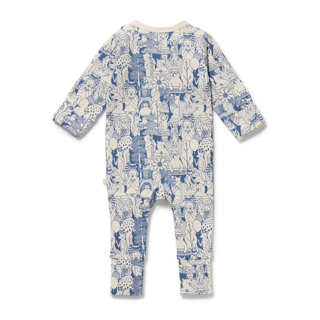 Woodland Adventures Organic Zipsuit with Feet