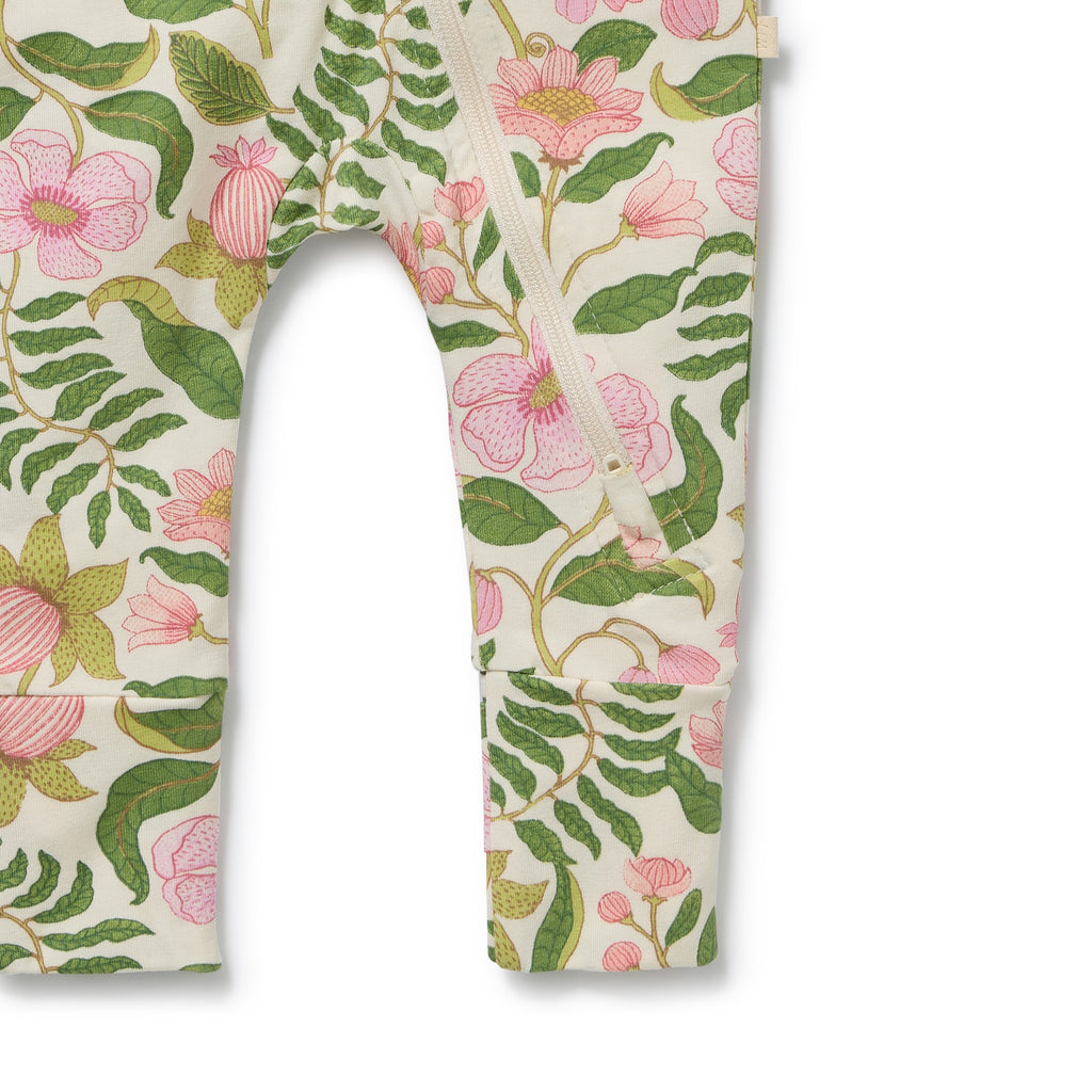 Ma Fleur Organic Zipsuit with Feet