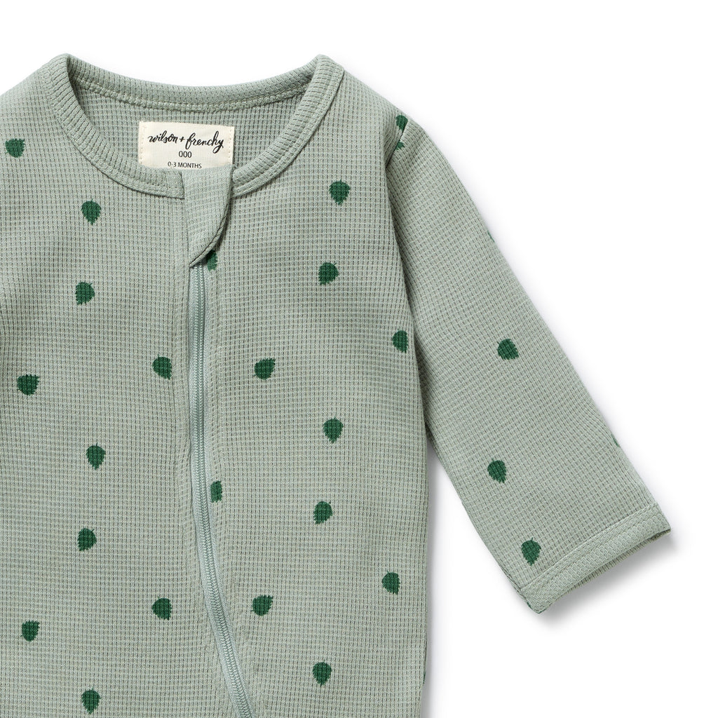 Tumbletwig Organic Waffle Zipsuit