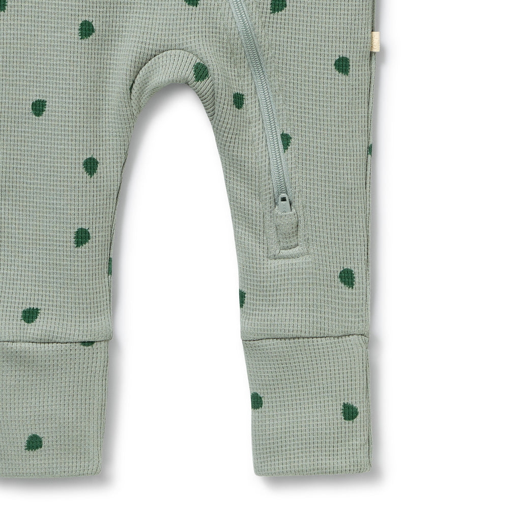 Tumbletwig Organic Waffle Zipsuit