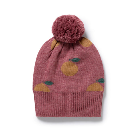Clementine Organic Knitted Jacquard Hat