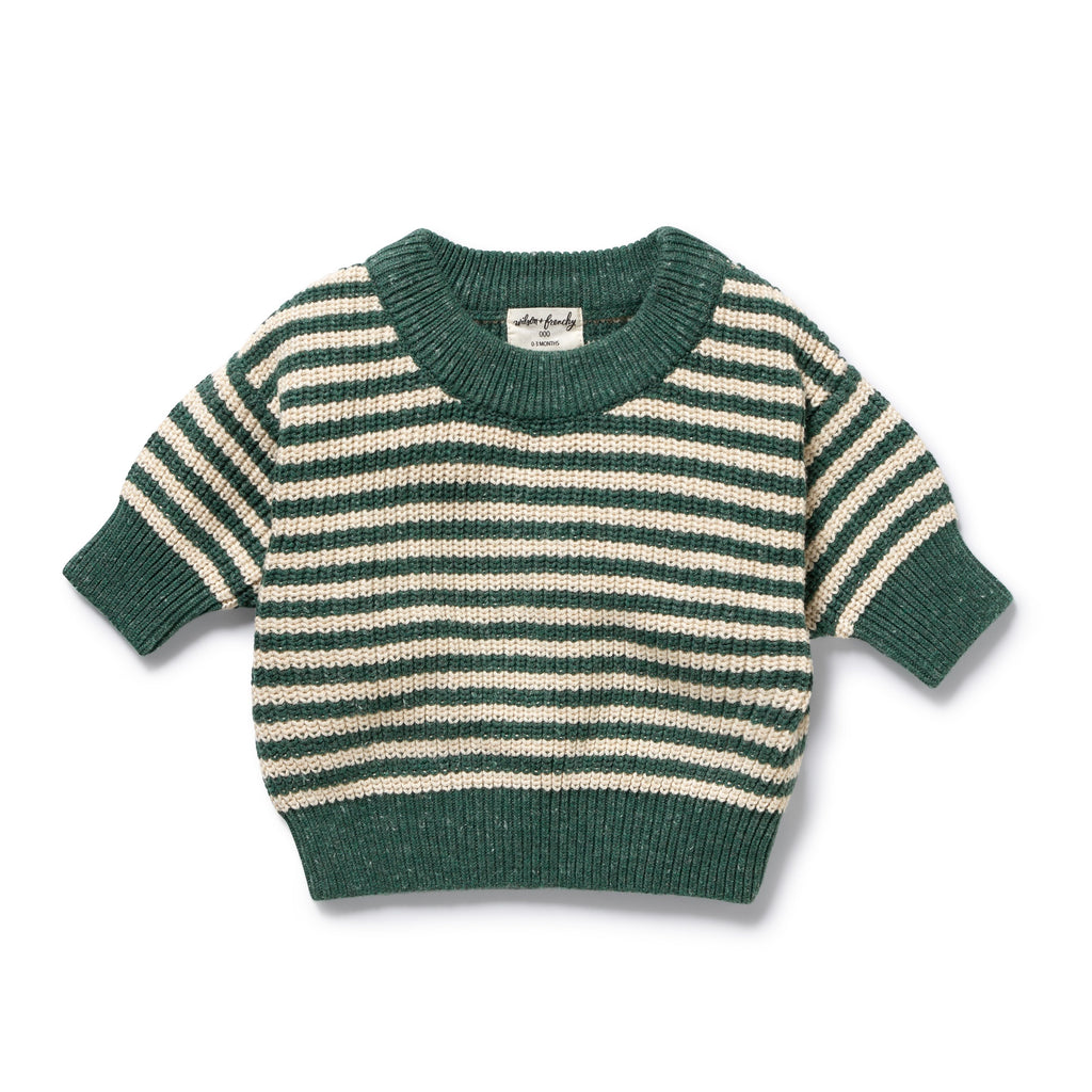 Clover Organic Knitted Stripe Jumper