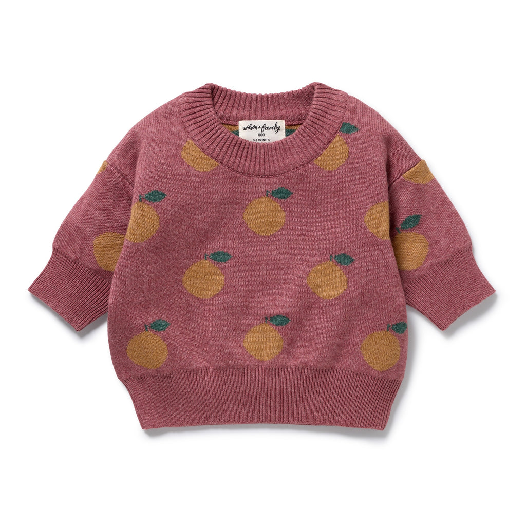 Clementine Organic Knitted Jacquard Jumper