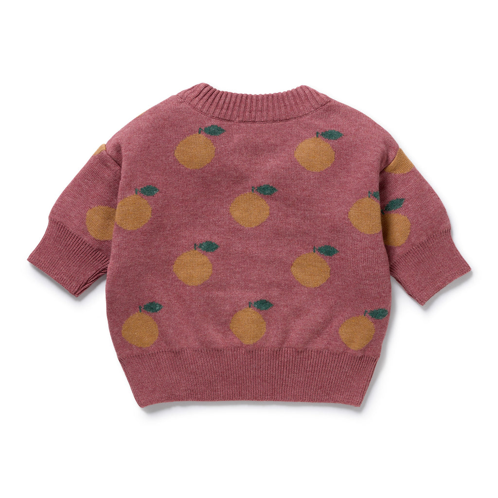 Clementine Organic Knitted Jacquard Jumper