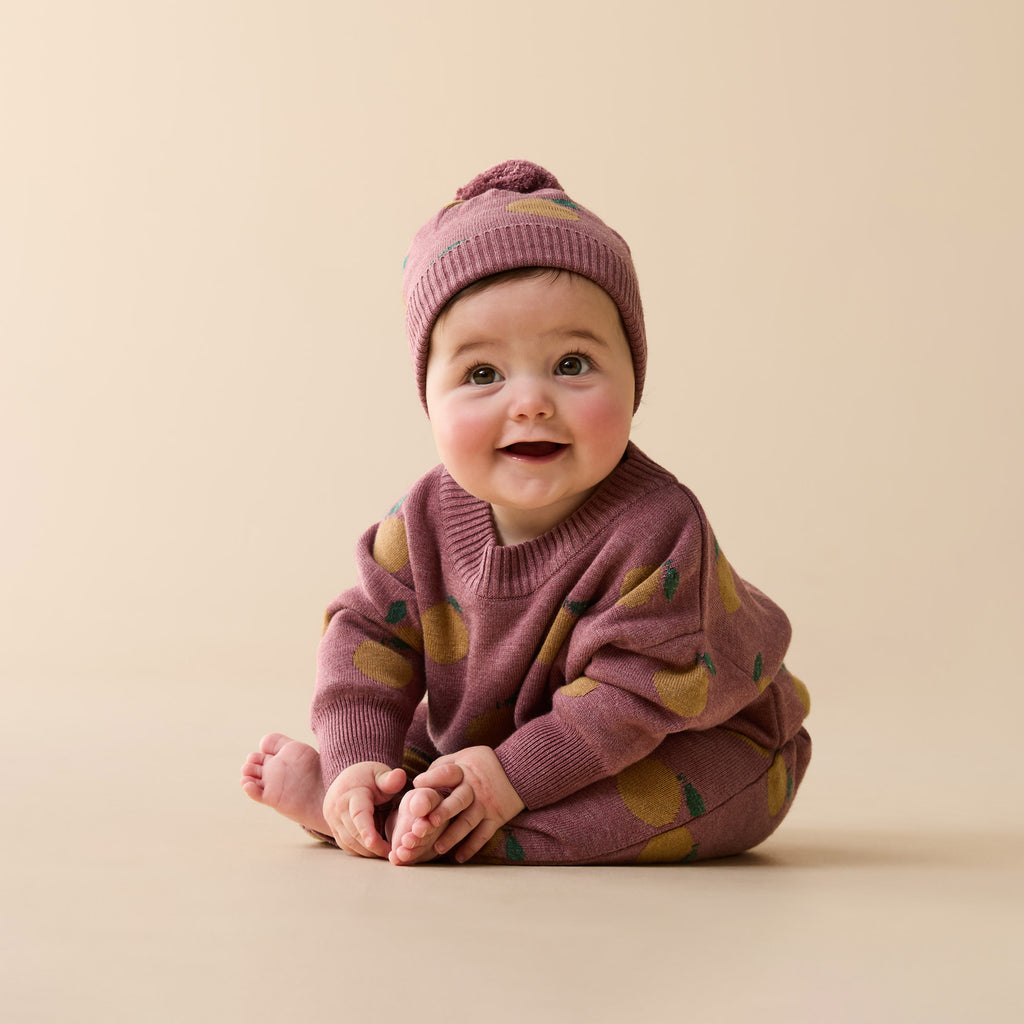 Clementine Organic Knitted Jacquard Jumper