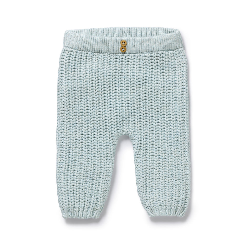 Cloud Blue Organic Knitted Legging