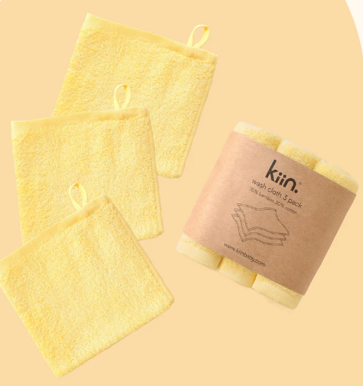 Wash Cloth Pack Of 3 - Buttercup