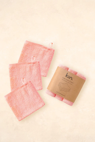Wash Cloth Pack of 3 - Peony